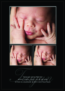Sample Birth Announcement Card